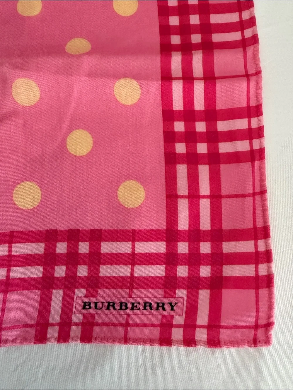 Burberry pink handkerchief